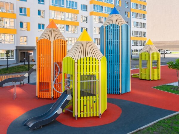 Детские площадки в стиле "Карандаши"