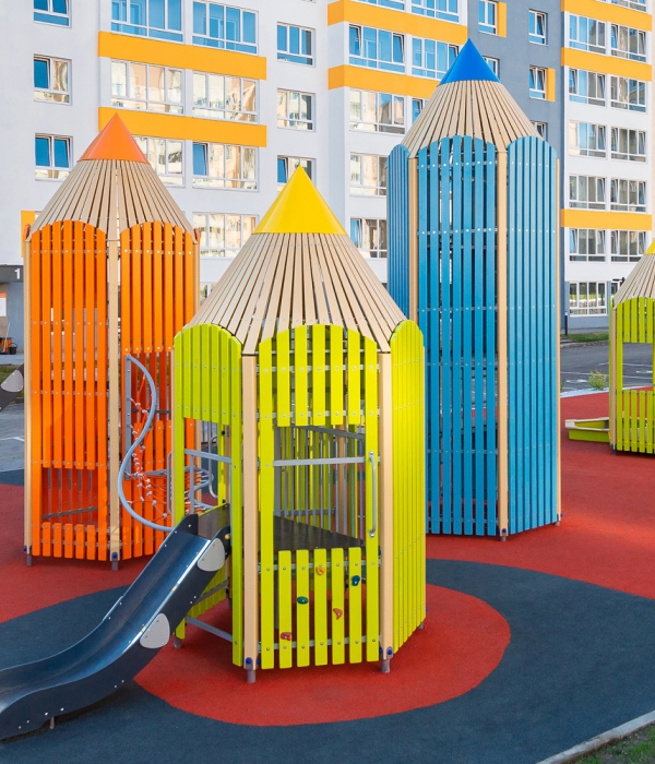 Детские площадки в стиле "Карандаши"