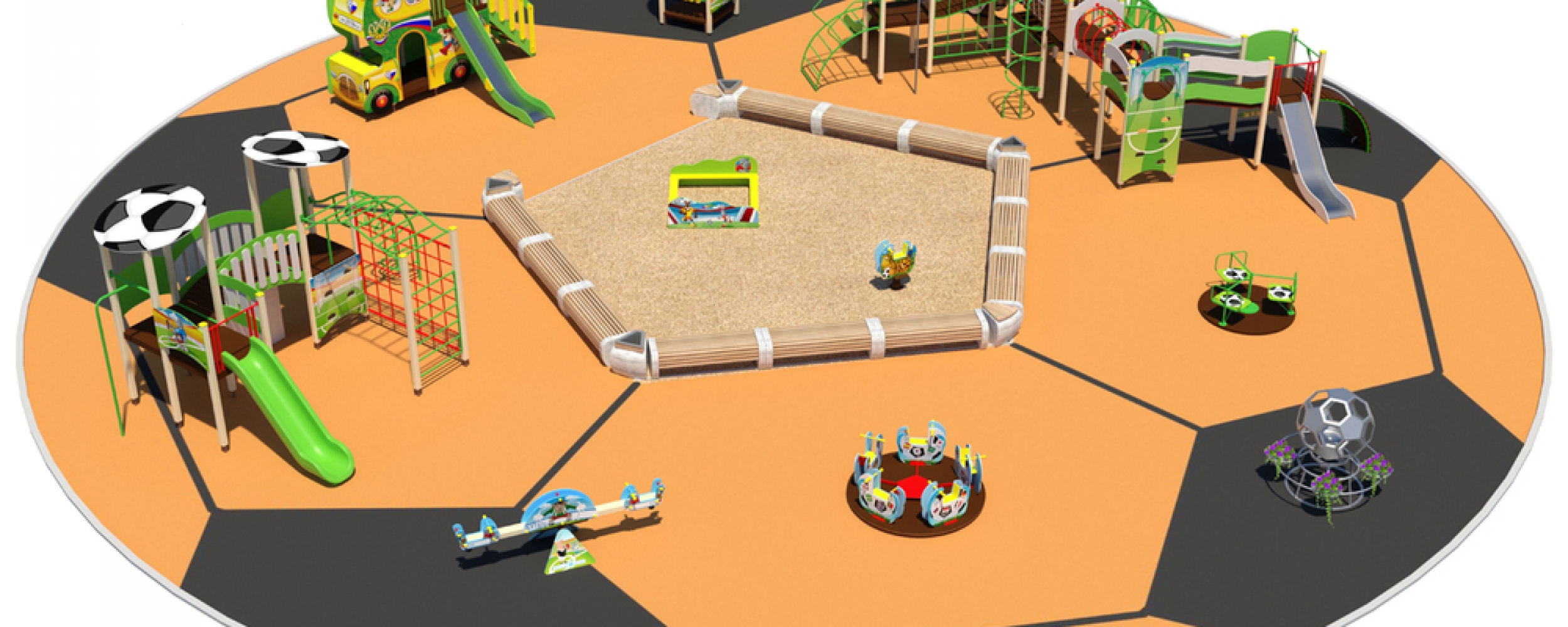 Детские площадки в стиле "Футбол"