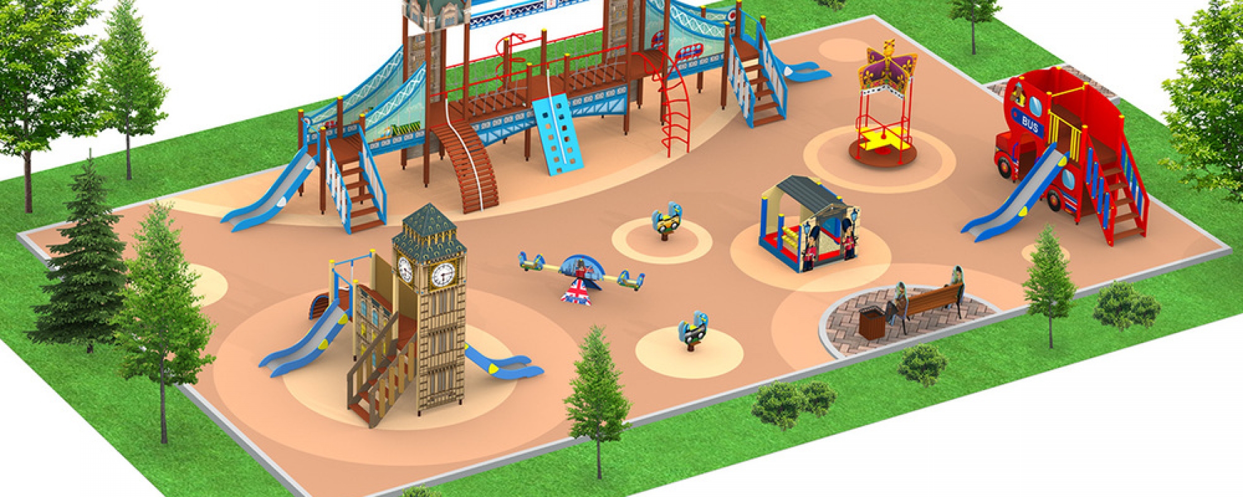 Детские площадки в стиле "Лондон"