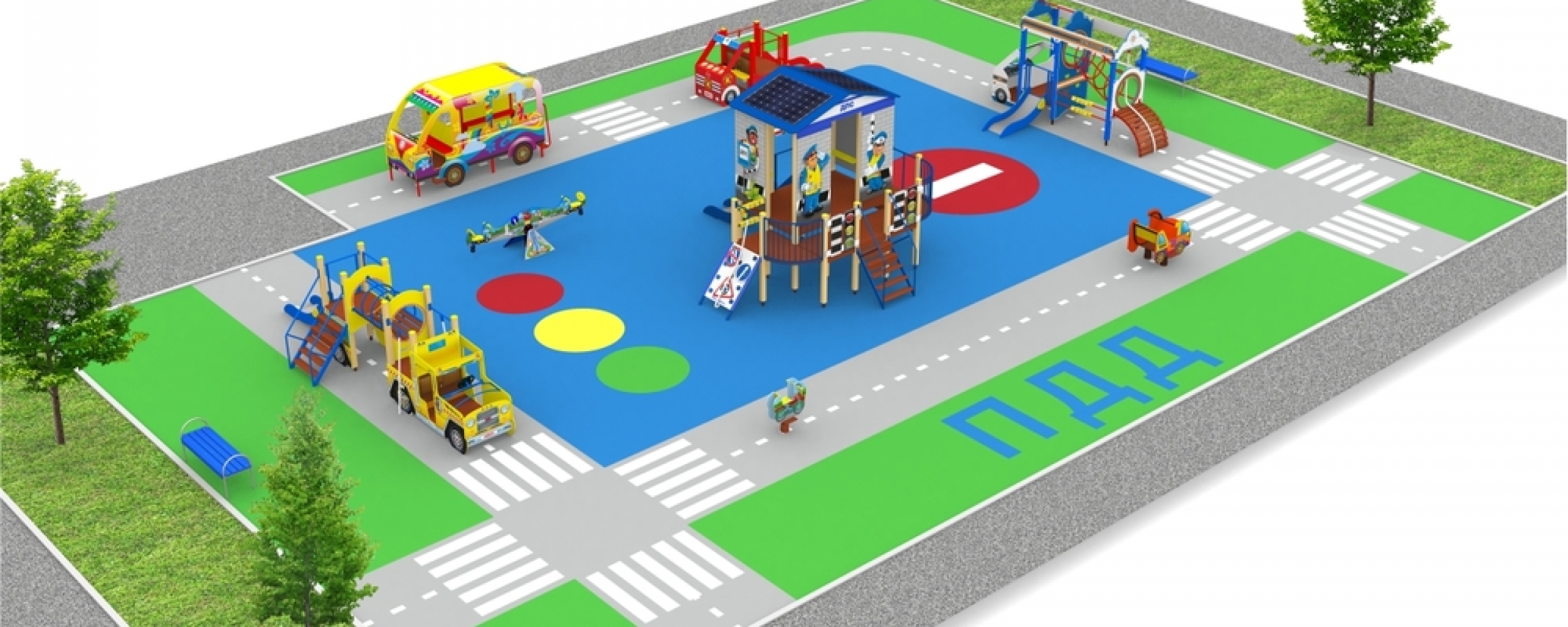 Детские площадки в стиле "Полиция"