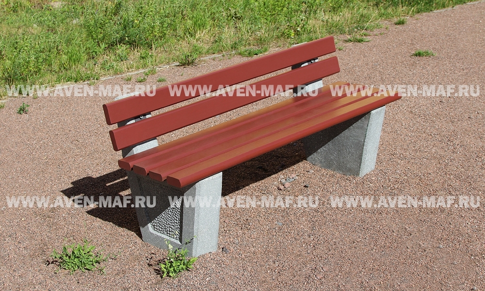 Скамейка на бетонном основании С-27м