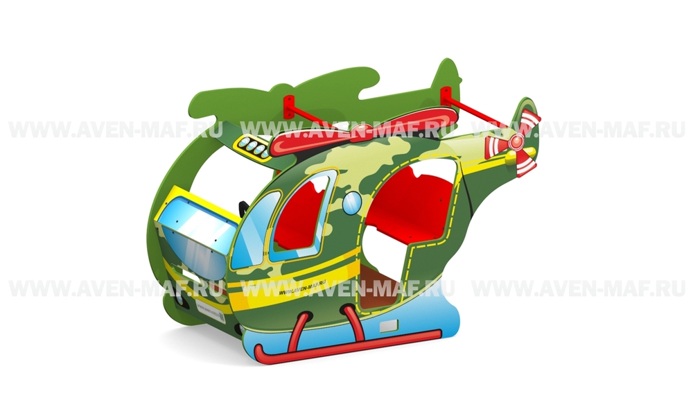 Игровой элемент для детской площадки Д-18 Вертолет военный