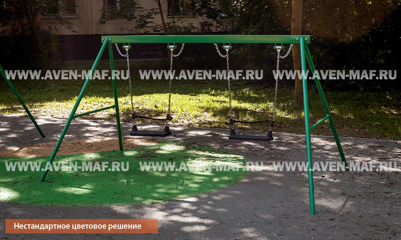 Качели маятниковые К-16 с цепными подвесами Тип-2