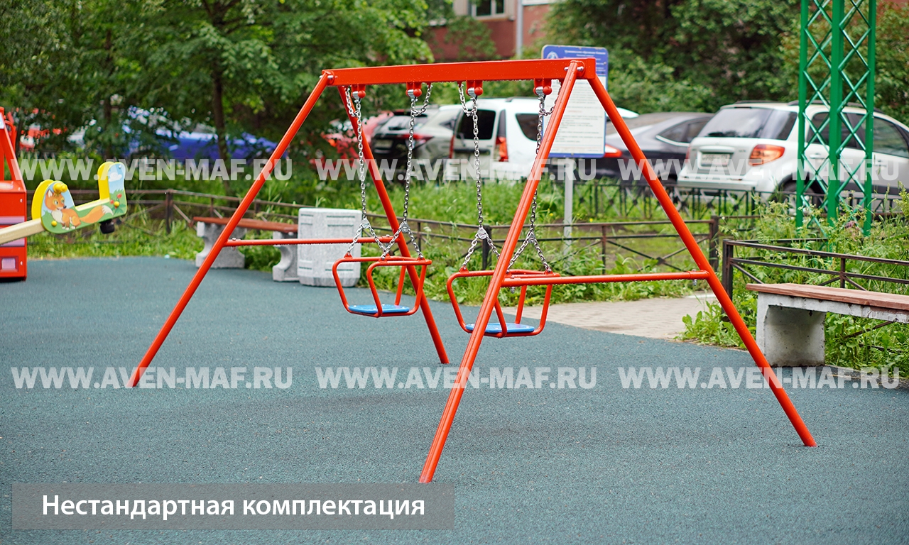 Качели маятниковые К-16 с цепными подвесами Тип-2
