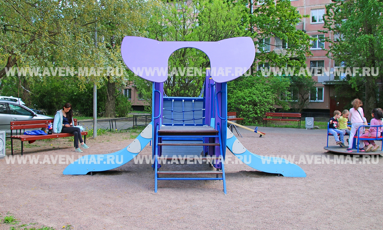Игровой комплекс МГ-341 "Кит" — купить в компании Авен для детской площадки  или дачи