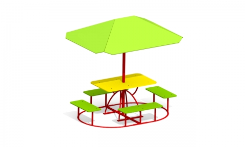 Детский столик с зонтиком З-12