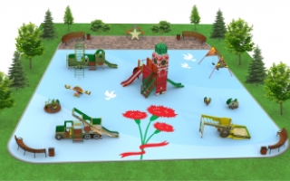 Детские площадки в стиле "День Победы"