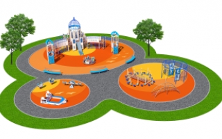 Детские площадки в стиле "Санторини"