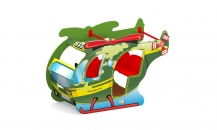 Игровой элемент для детской площадки Д-18 "Вертолет военный"